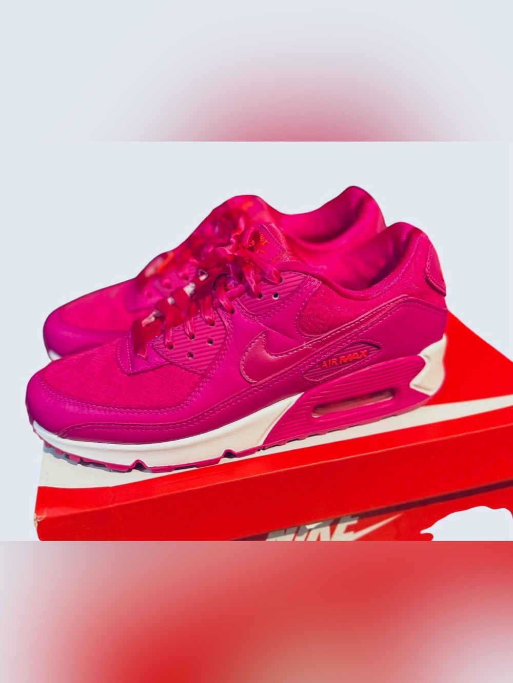 Nike Air Max Women's Pink Athletic Sneakers - Picture 2 of 6